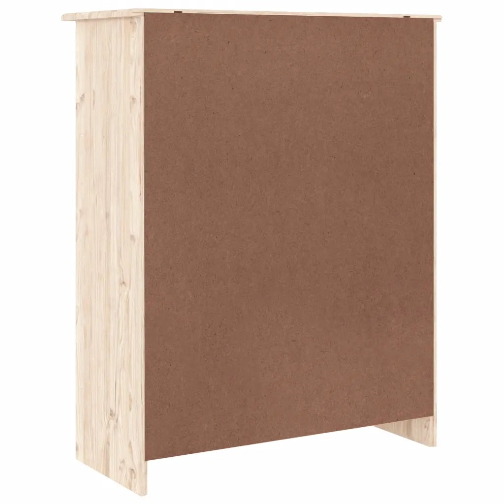 Scarpiera-Scaffale per scarpe ALTA 77x35x96 cm in Legno Massello di Pino 582837