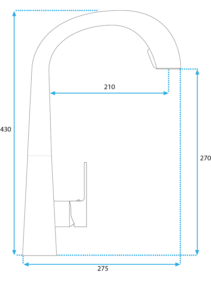 Rubinetto Da Cucina Rea Ross Black