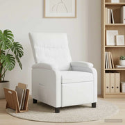 Divano Sedia-Poltrona reclinabile Bianco Tessuto 213369