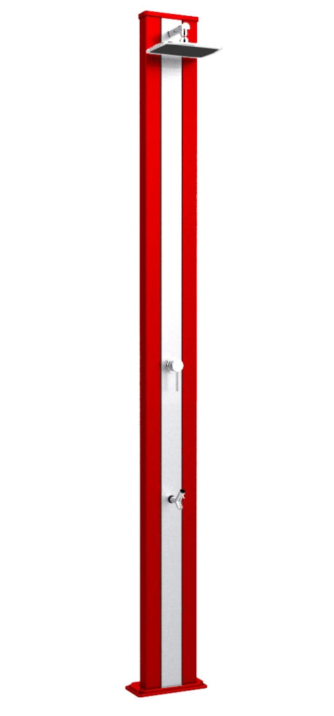 Doccia da Giardino Miscelatore Arkema Spring S Fascia Inox Cherry