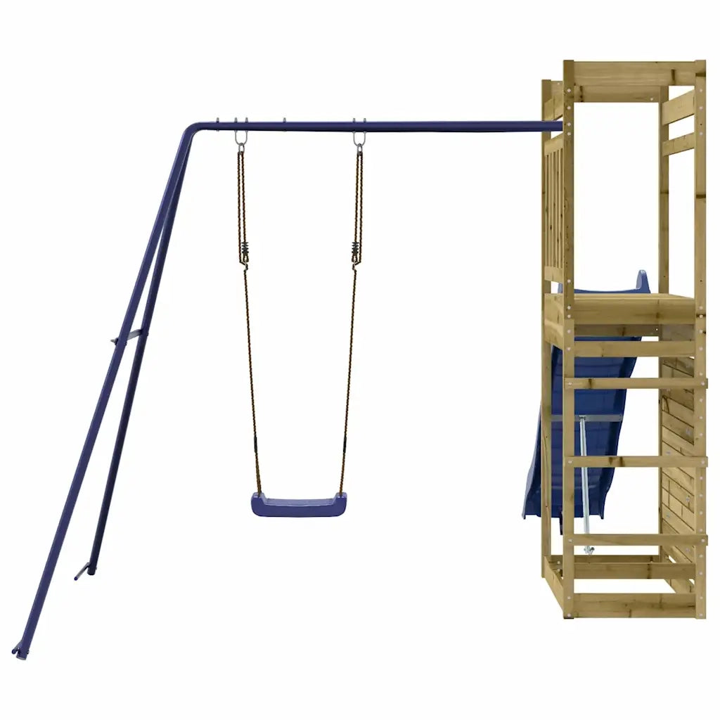 Set da Gioco da Esterno in Legno di Pino Impregnato