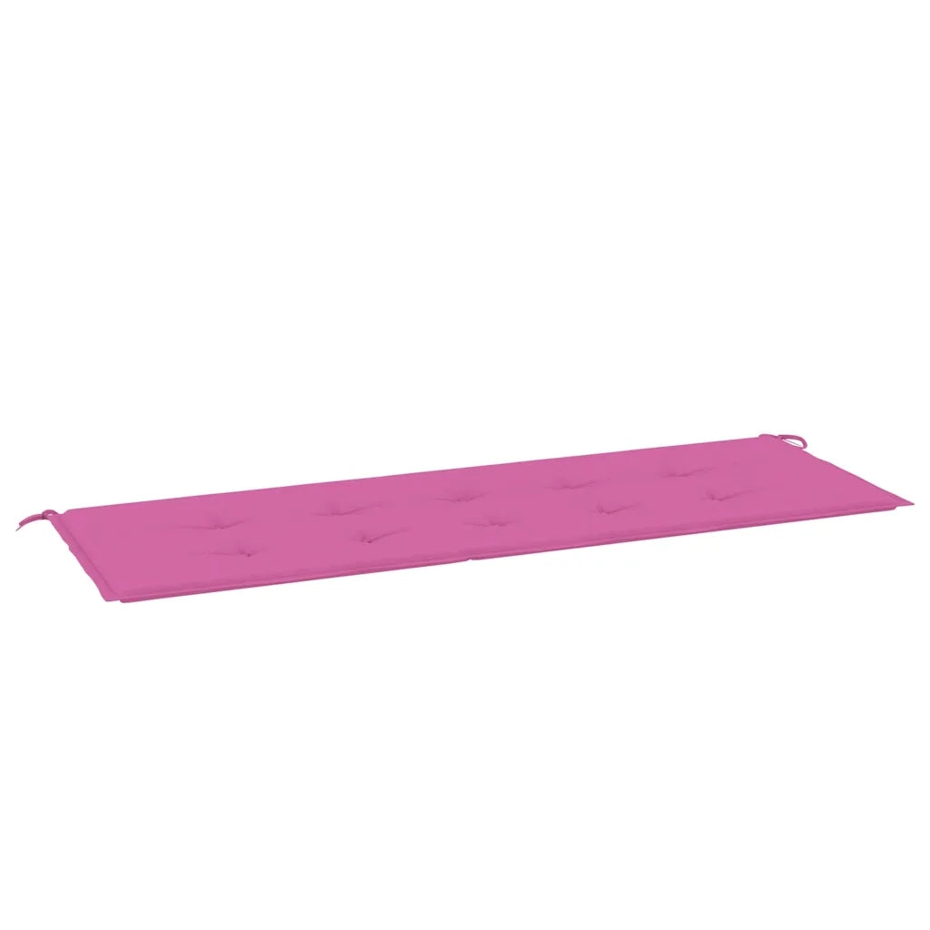 Cuscino per Panca da Giardino-Cuscini per panchina da esterno Rosa 150x50x4cm in Tessuto Oxford