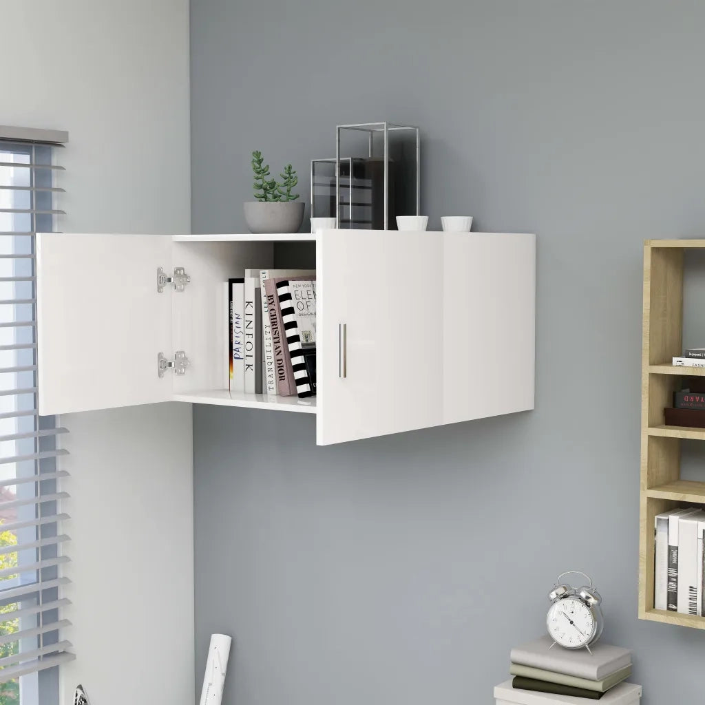 Armadietto da Parete Bianco 80x39x40 cm in Legno Multistrato 802795
