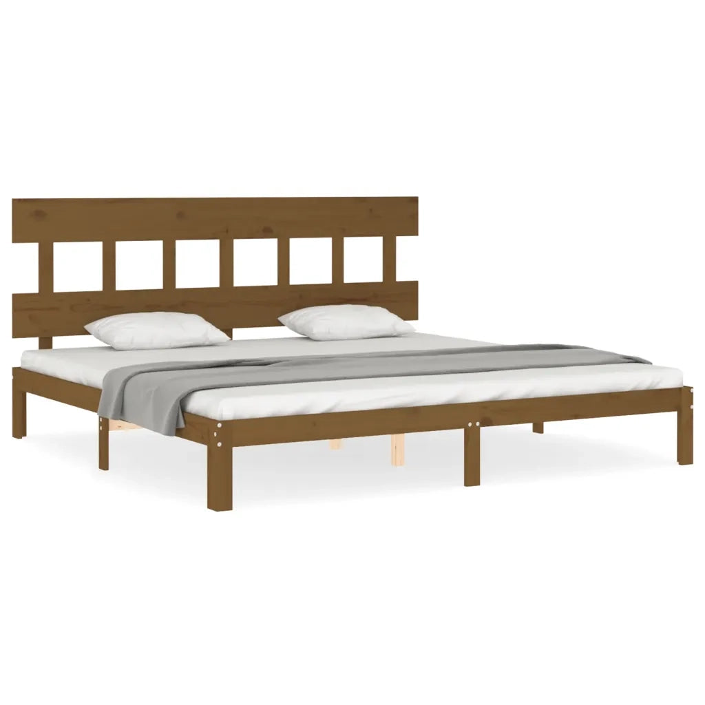 Giroletto con Testiera Miele 200x200 cm in Legno Massellocod mxl 124900