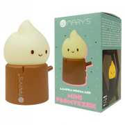 Lampada notte bimbi wireless LED marrone Mini Flamy Mary’s