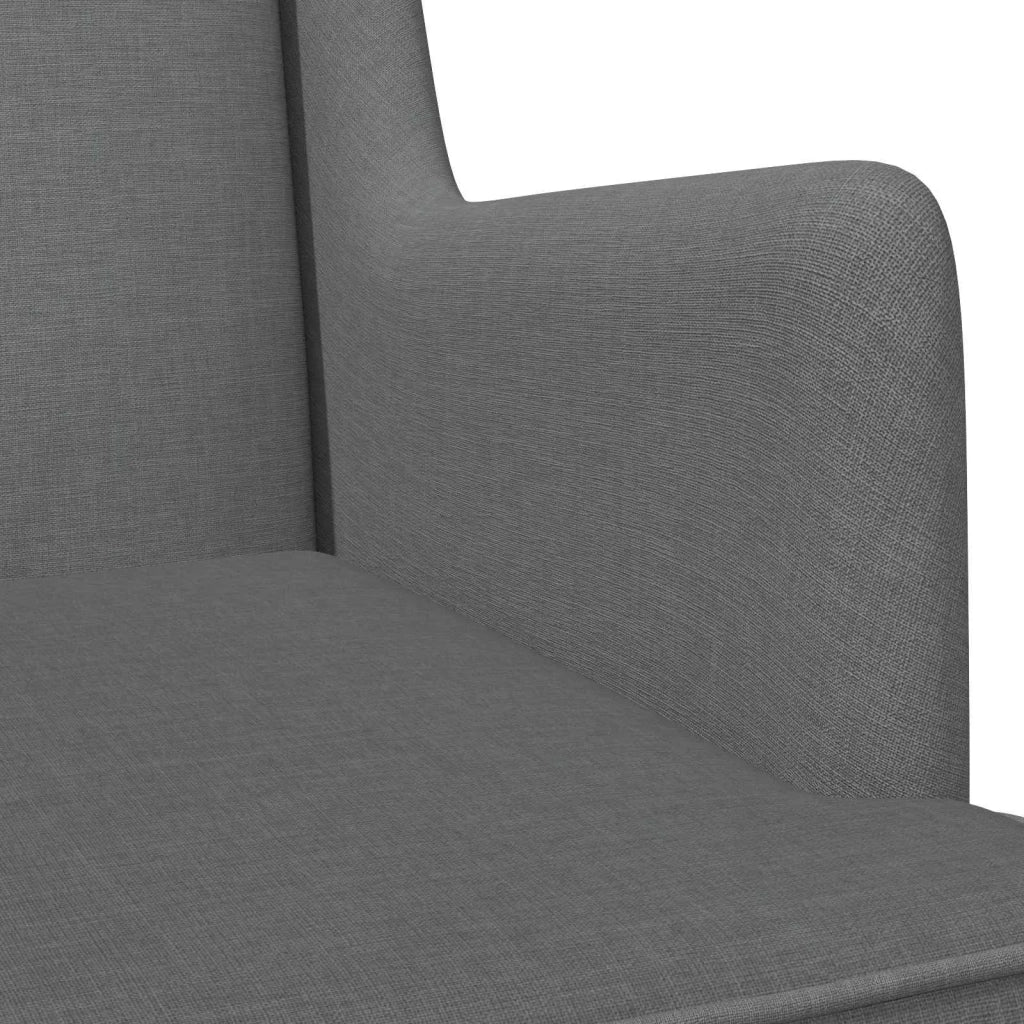 Sedia a dondolo Grigio scuro 62 x 80 x 85 cm Tessuto 42029963