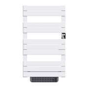 Scaldasalviette elettrico senza liquidi con soffiante 500W+1000W H.108,4xL60cm HANAE bianco