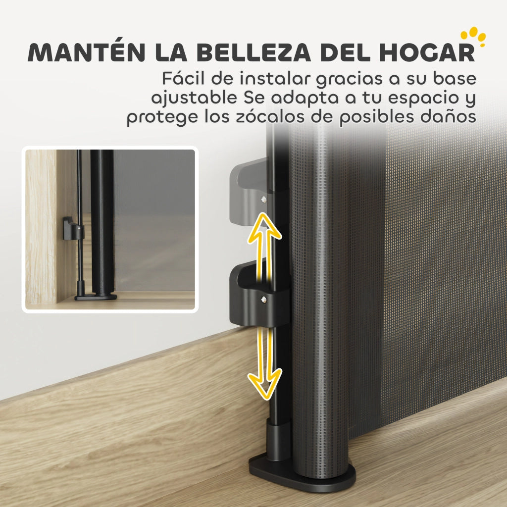 Cancelletto di Sicurezza Estensibile per Cani ¨C Xylo ¨C 0-140 cm Nero