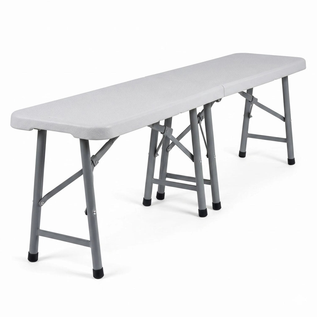 Marvin Panca Pieghevole Esterno Salvaspazio da Giardino Coco Panchina Birreria da Campeggio 183 cm Panche Portatili per