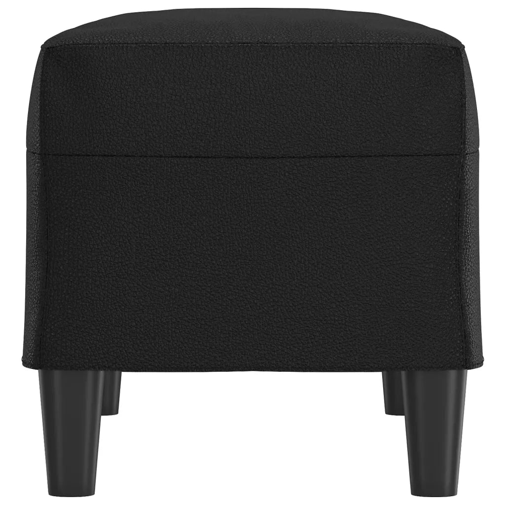 Panca Nera 70x35x41 cm in Similpelle cod mxl 77081
