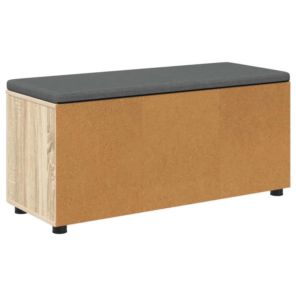 Panca per ingresso con cuscino Rovere Sonoma 100 x 38 x 46 cm 891490