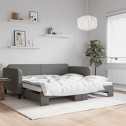 Divano Letto con Letto Estraibile Grigio Scuro 100x200 Tessutocod mxl 106593