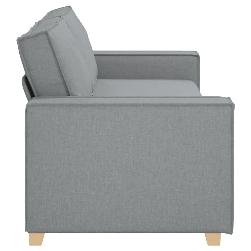 Divano a 3 Posti-Sofa 3 Posti Grigio Chiaro 180 cm Tessuto