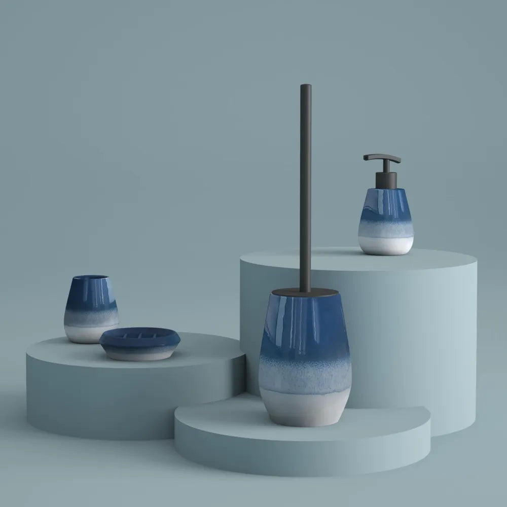 Portasapone Gedy in ceramica degradè blu | Shejla