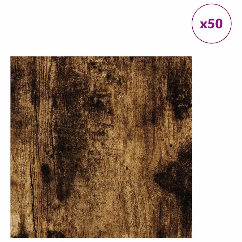 Pannelli decorativi 50 pcs Rovere fumé 30 x 30 x 0.27 cm 885624