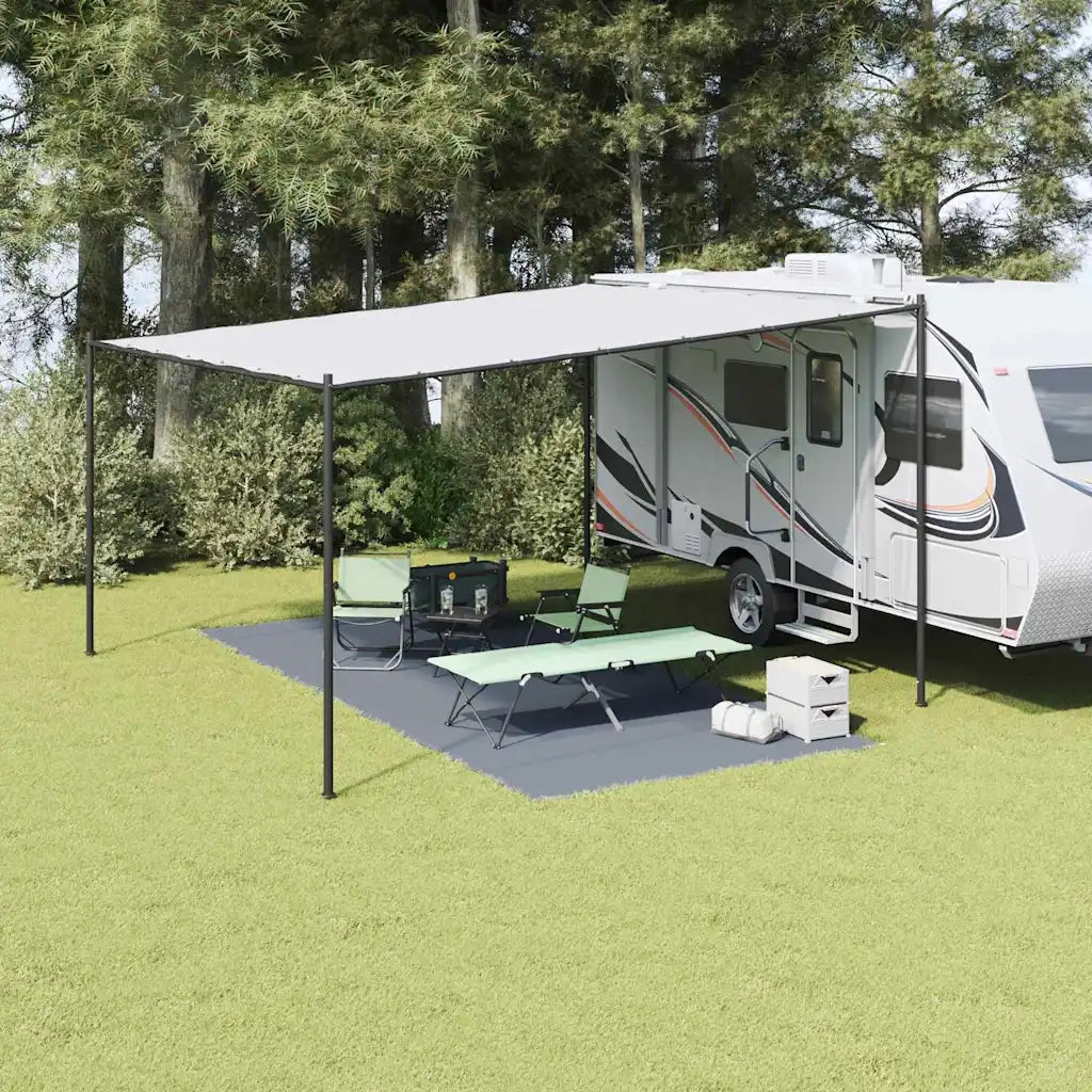 Tappeto da Tenda | Tappeto da campeggio Blu e Grigio 550 x 250 cm Polietilene