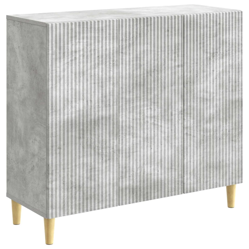 Credenza | Madia | Buffet da pranzo | Armadio da pranzo Grigio Cemento 89 x 34,5 x 80 cm Legno ingegnerizzato