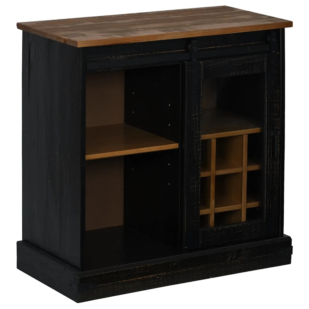Credenza HALDEN con Anta Scorrevole 80x40x80 cm Legno Massello 4018424