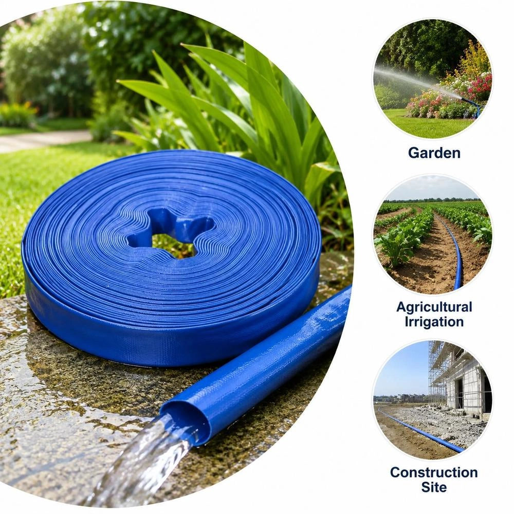 Flat Water Hose 50 M 1 Inch PVC