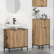 Set di mobili per il bagno con porta 2 pcs Rovere artigianale
