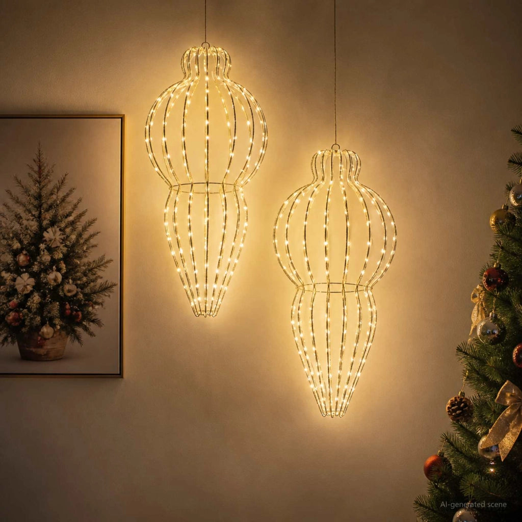 Luce a punta di Natale 2 pz 640 LED Bianco freddo 42049758