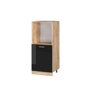 Vicco Mobile per forno da incasso Nero lucido 60 cm