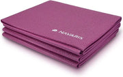 Mat di yoga op-pieghevole per viaggio - 4 mm spesso - Mat di sport antiscivolo per yoga, pilates e fitness - Utilizzabile all'aperto e all'interno