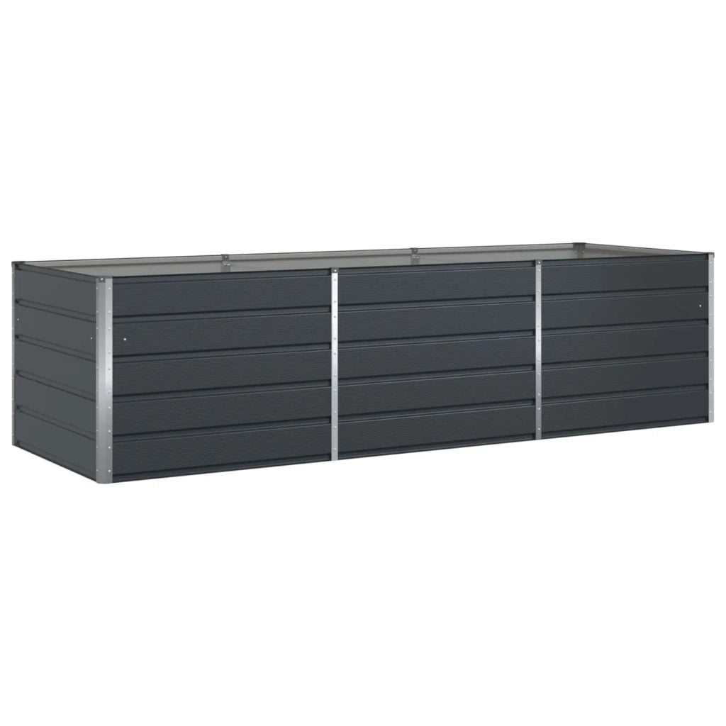 Fioriera Antracite 290 x 100 x 75 cm Acciaio zincato