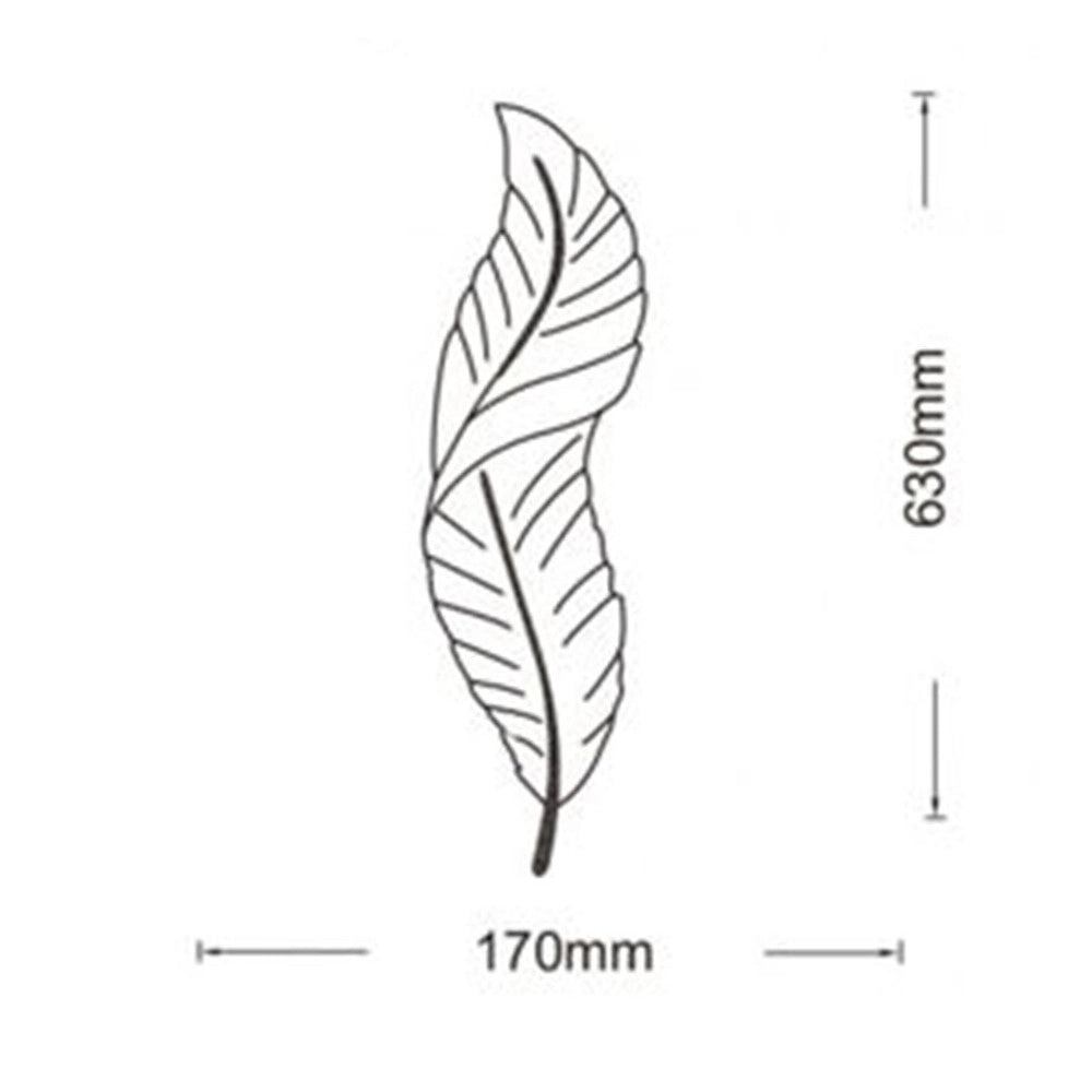 Trade Shop - Applique Led Lampada Muro 12w Cct 3 Tonalità Luce Design Piuma Bianca Oro Resina Aq24-b3c -