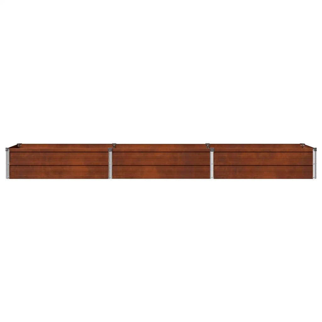 Letto rialzato da giardino Ruggine 240 x 40 x 24 cm cartone 8006336
