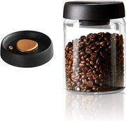 Vacuum Contenitore per Caffè in Vetro 900ml/34oz - Bus in Vetro con Copertura in ABS - Per Caffè e Biscotti - Duraturo e Aria Tappata