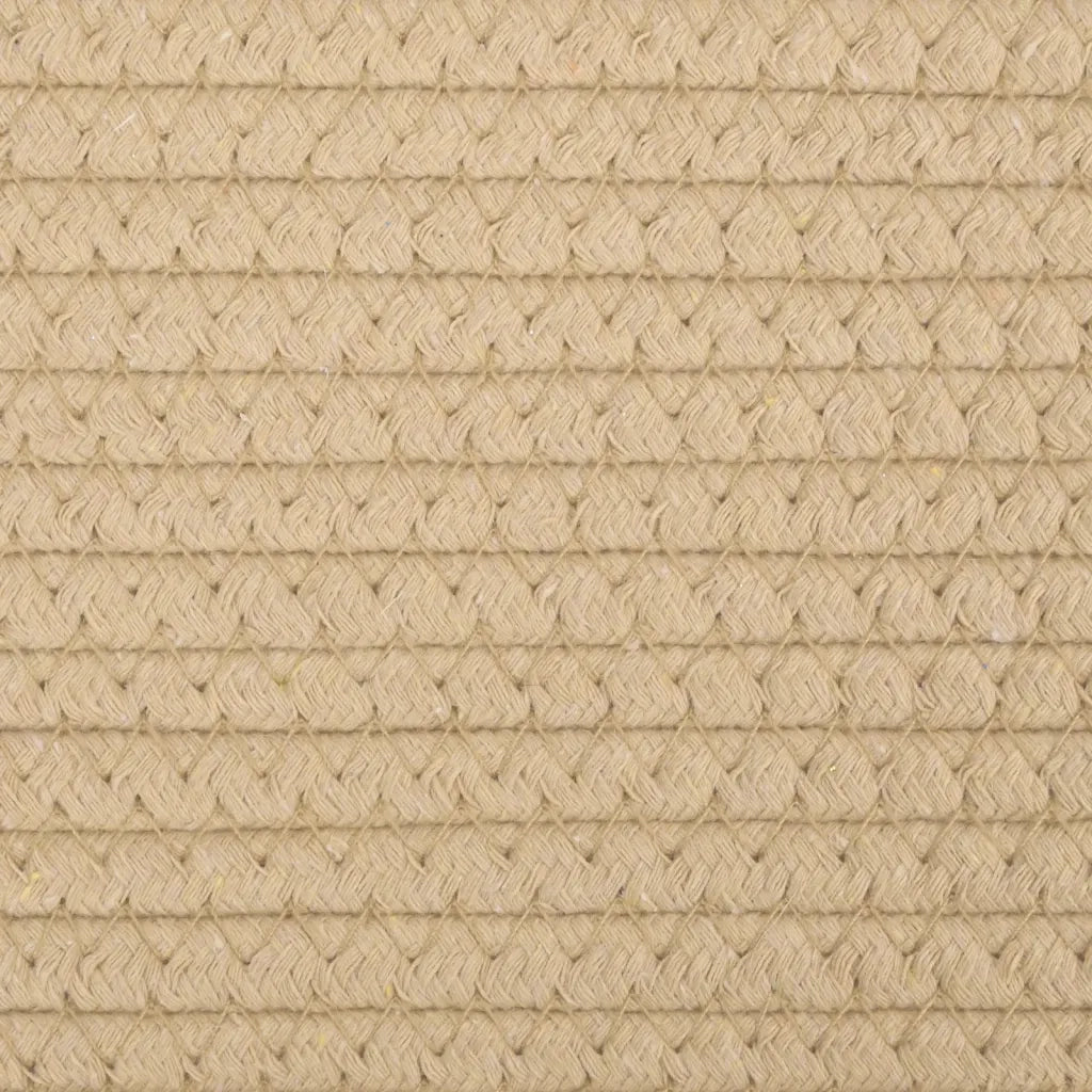 Cesto per Biancheria Beige e Bianco ?55x36 cm in Cotone CFW3512014