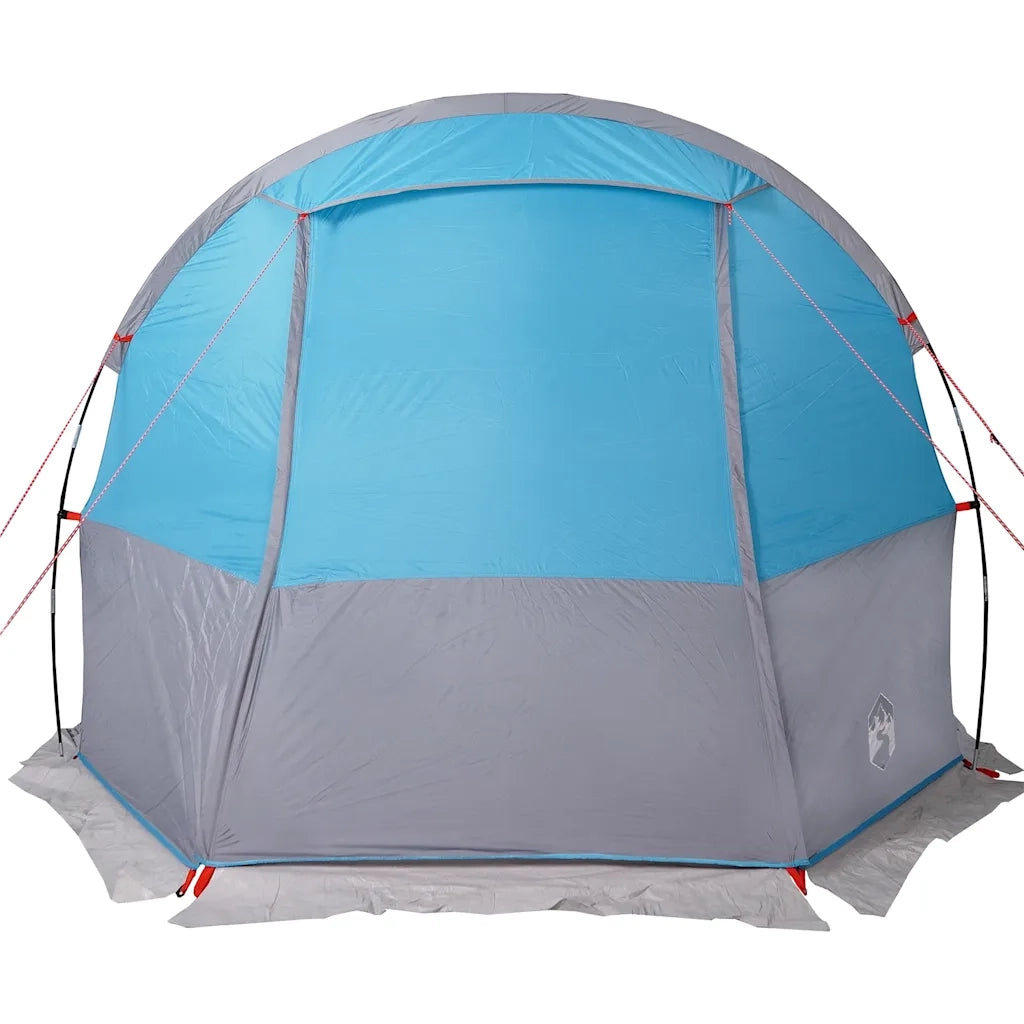 Tenda da Campeggio a Tunnel per 4 Persone Blu Impermeabile 94632