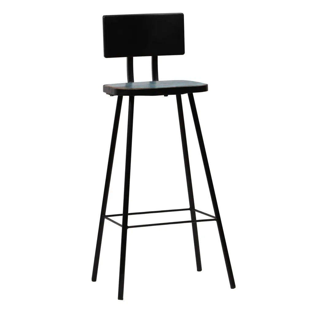 Sedie da Bar 4 pz Legno Massello di Recupero cod mxl 75234
