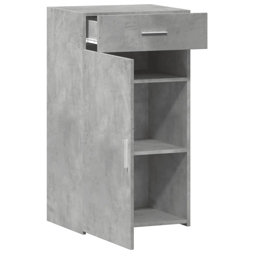 Credenza Grigio Cemento 50x42,5x93 cm in Legno Multistrato 846295