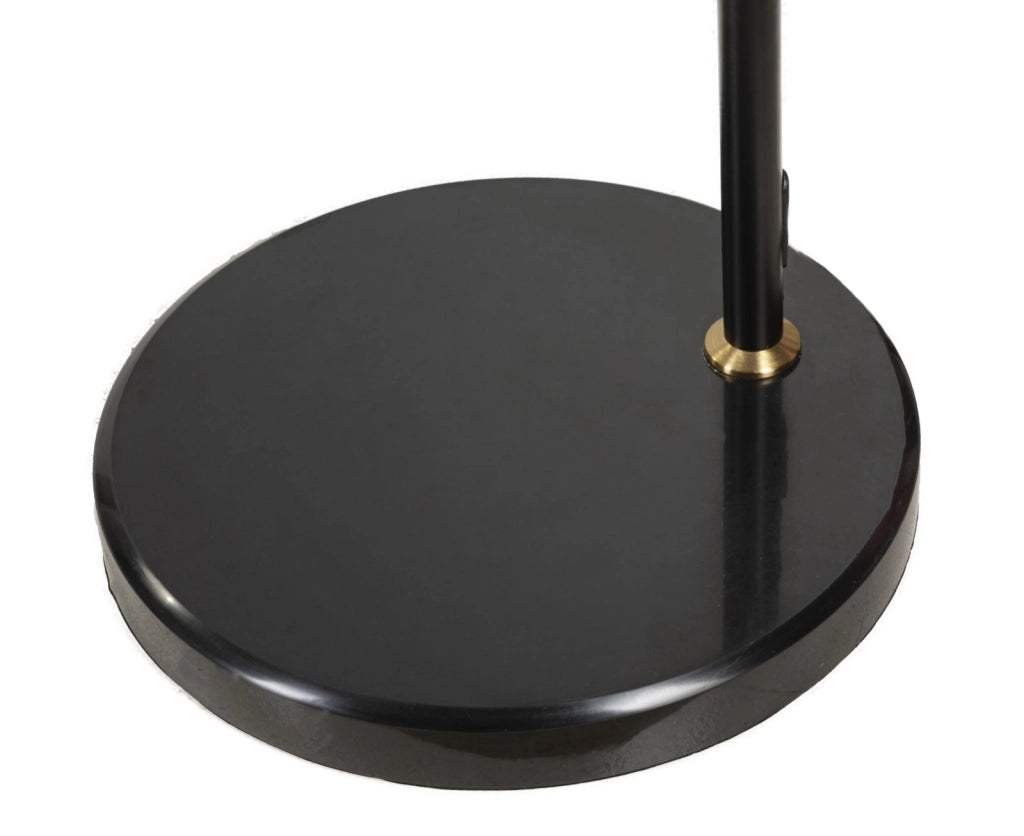 Lampada da Terra Arc Plur 100x100x150 cm in Ferro e Marmo e Plastica Bianco e Nero