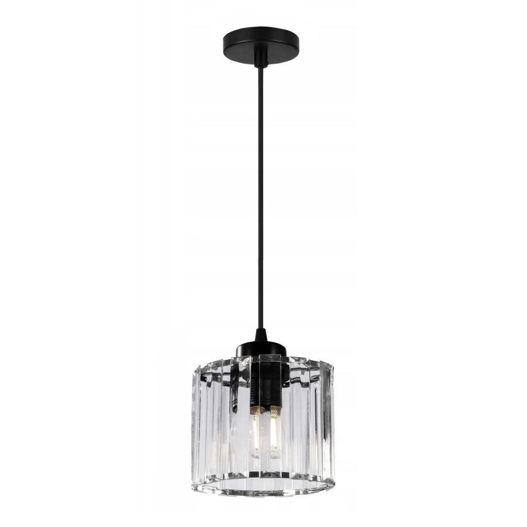Lampada Da Soffitto Cristallo Black APP511-1CP