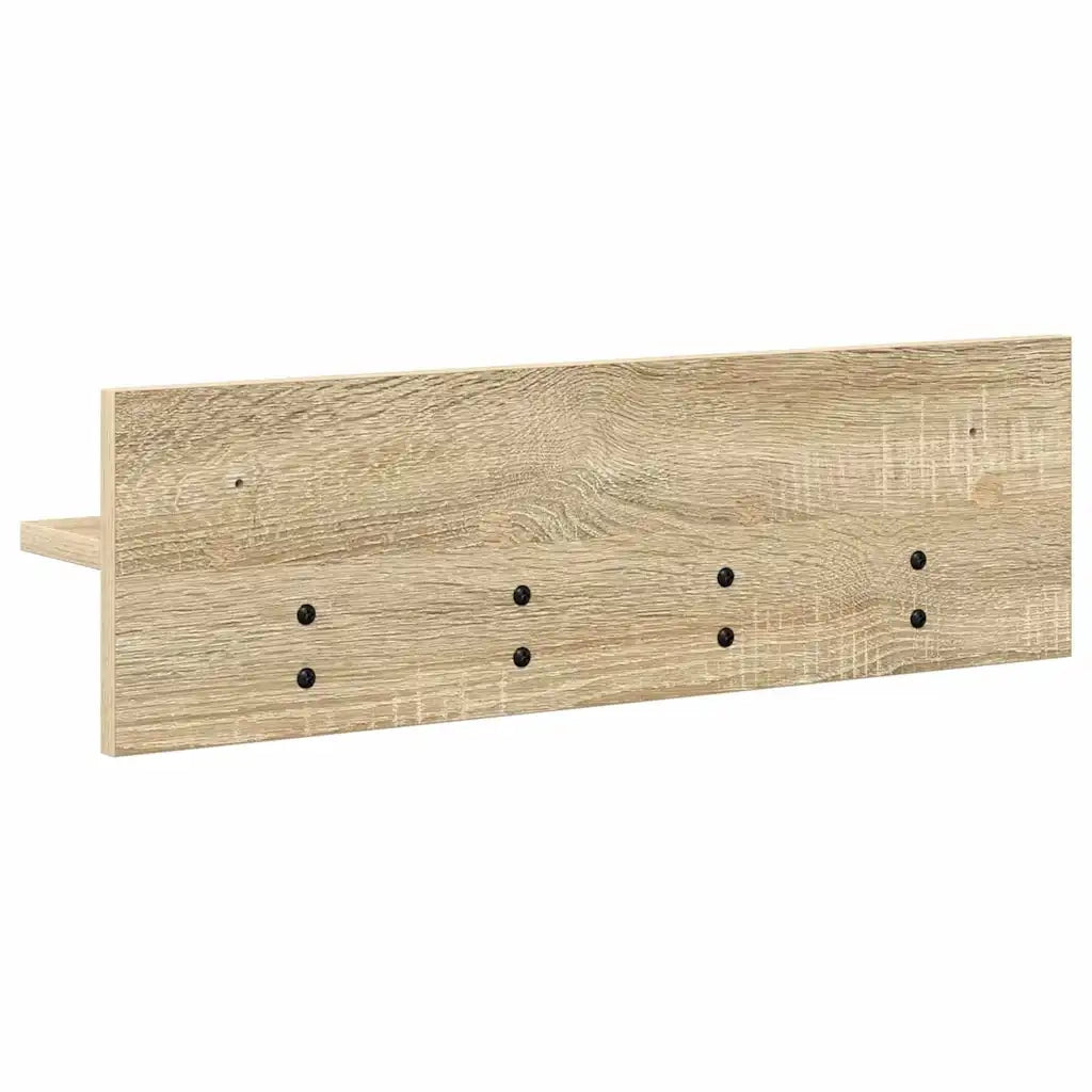 Appendiabiti a muro A parete Rovere Sonoma 60 x 10,5 x 18 cm 874389