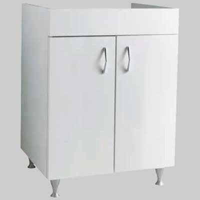MOBILE BIANCO PER LAVAPANNI BRAIES  P 60 x L 60 cm con piedi     MADE IN ITALY