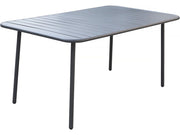 Tavolo da giardino in metallo "Bilbao" - 150 x 90 x 71 cm - Grigio