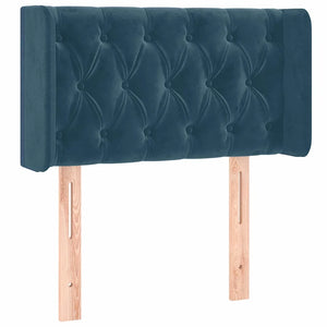 Testiera a LED Blu Scuro 83x16x78/88 cm in Velluto 3123606