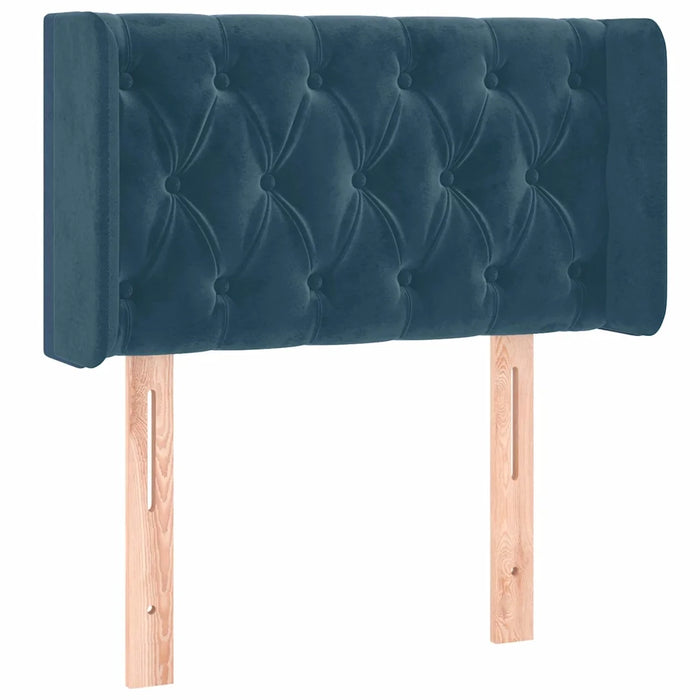 Testiera a LED Blu Scuro 83x16x78/88 cm in Velluto 3123606