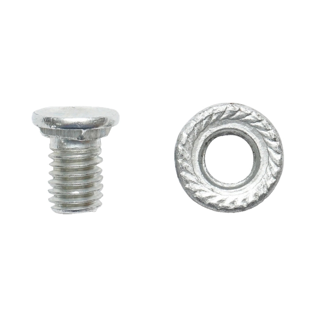 Set di 100 viti con dadi M8x12mm per elemento di collegamento grondaia metallica