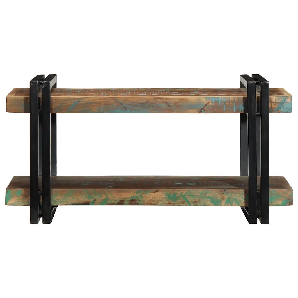 Mensola da Parete Multicolore in Legno Massello di Recupero 4017483