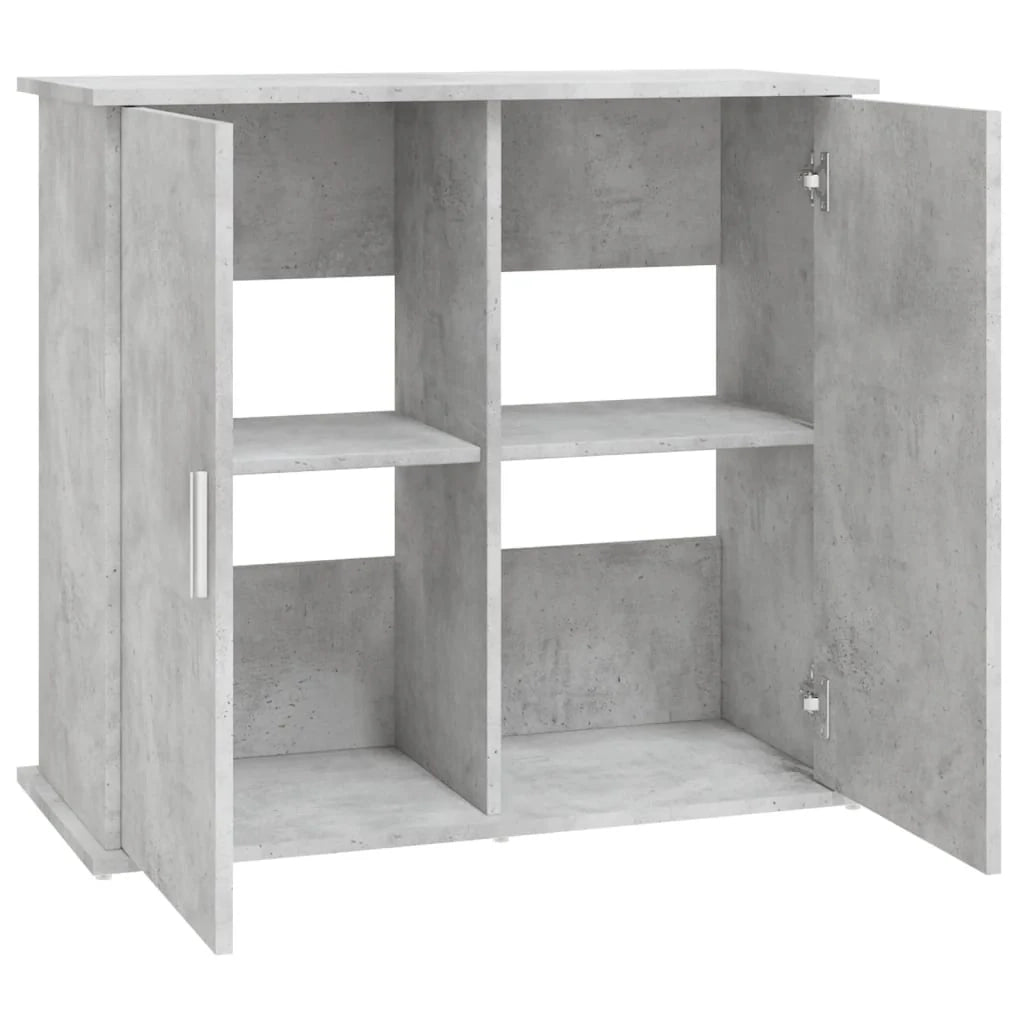 Base per mobiletto per acquario 81 x 36 x 73 cm legno ingegnerizzato grigio 02_0045077