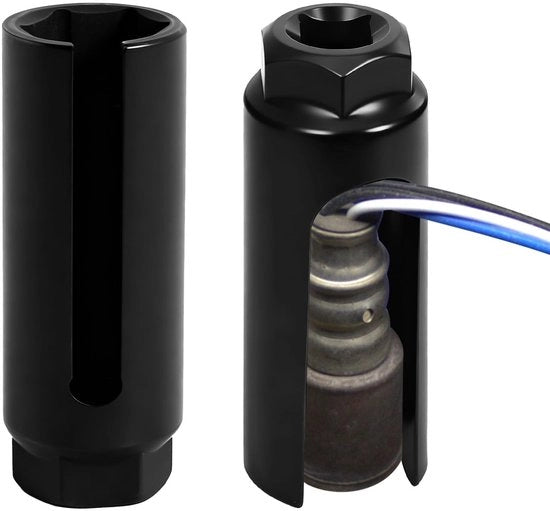 Sensore di ossigeno chiave a vite 1/2 pollice con spazio laterale ampio, chiave a vite per sonde lambda 22 mm, set di attrezzi per sonde lambda per evitare danni ai fili.