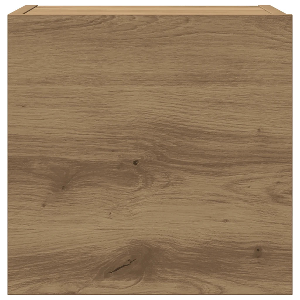 Set Mobile TV 6 pz Montato a Parete Rovere in Legno Multistrato 3329142