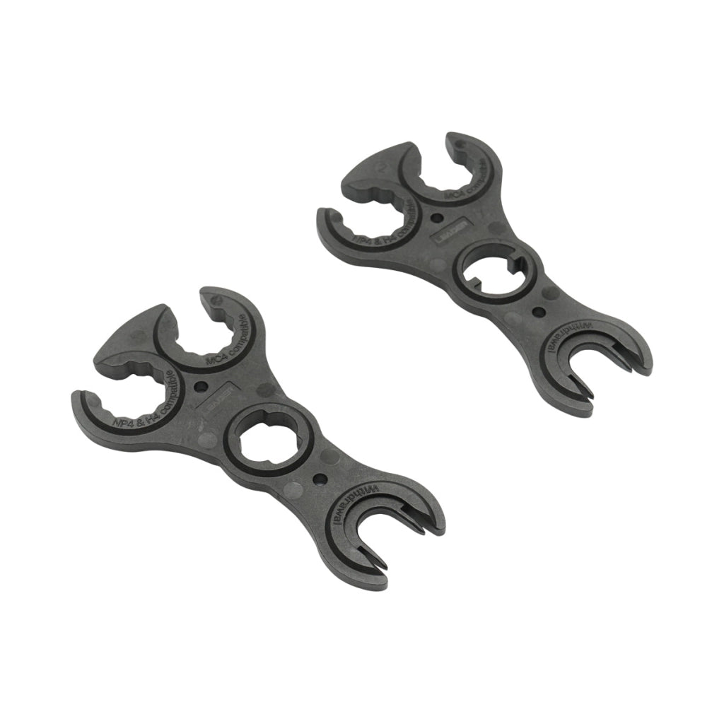 Set di 2 chiavi per il serraggio dei connettori MC4, NP4, H4 Leader