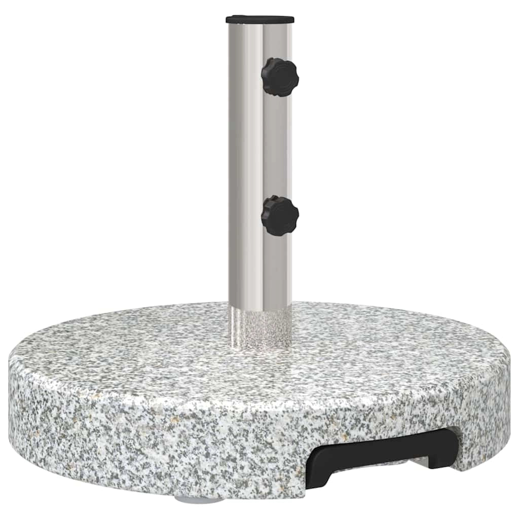 Base per ombrellone dal design moderno con ruote 45 x 45 x 37,5 cm in granito grigio 02_0058508