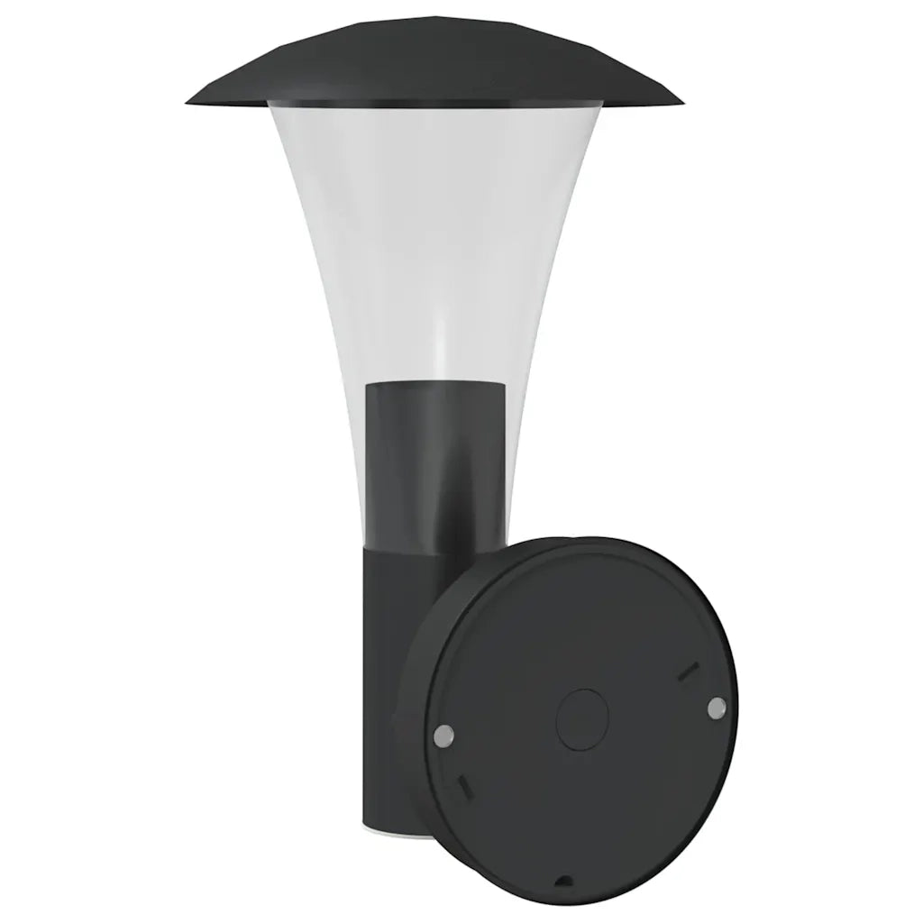 Applique da Esterno con Sensore Nera in Acciaio Inossidabile CFW7326208